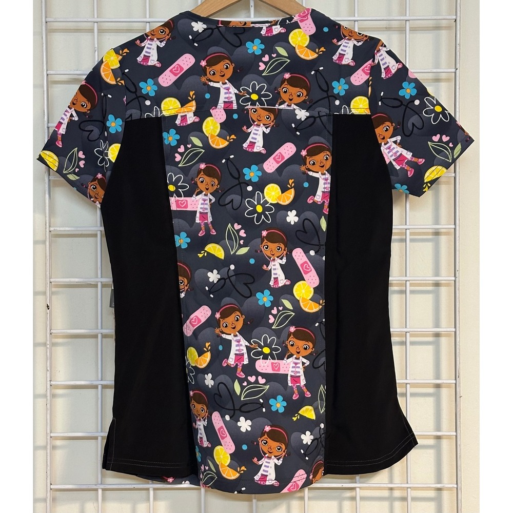Disney Doc McStuffins‎ Tooniforms Cherokee Scrub Top Size Small V-Neck - Picture 3 of 5